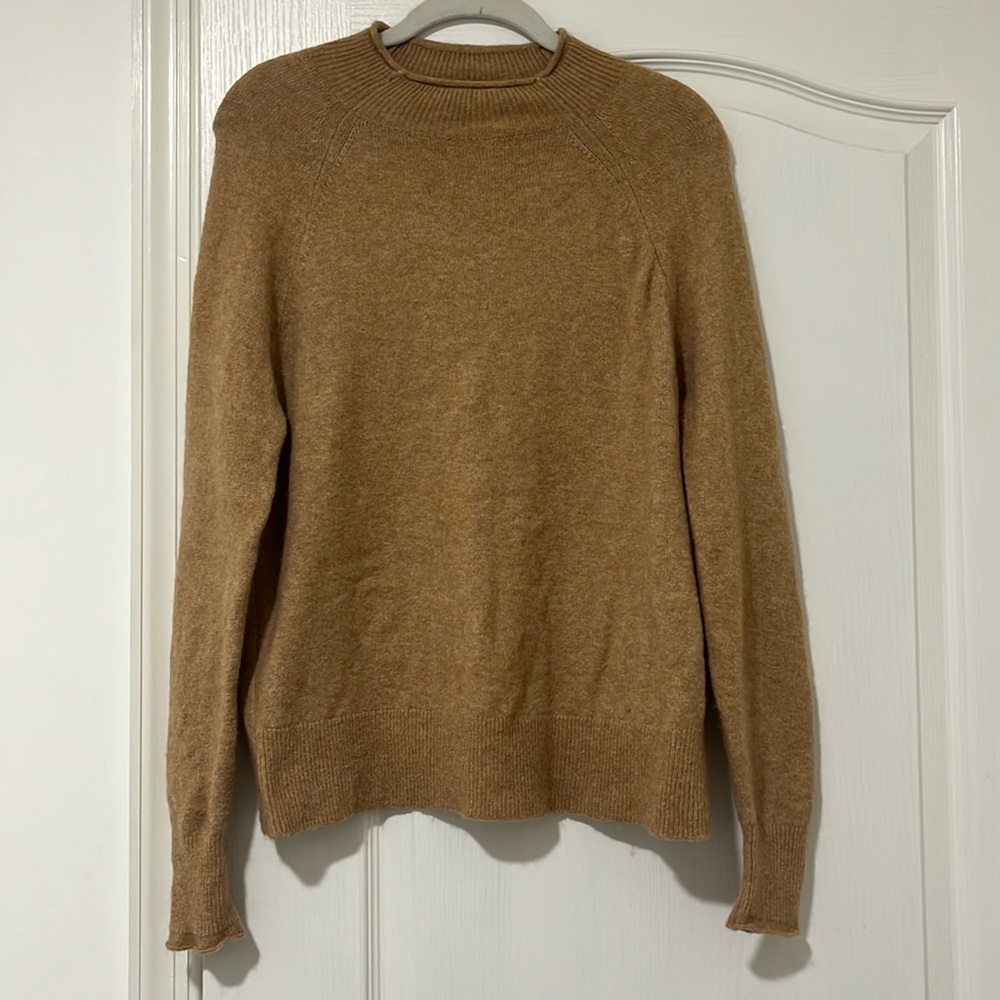 J Crew Mock Neck Wool Sweater Size Small